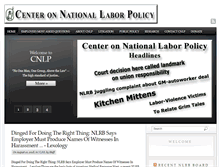 Tablet Screenshot of nationallaborpolicy.org